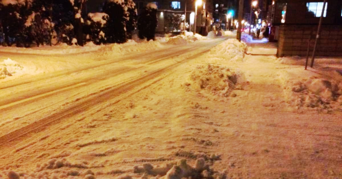 雪道は転倒のリスクが高い