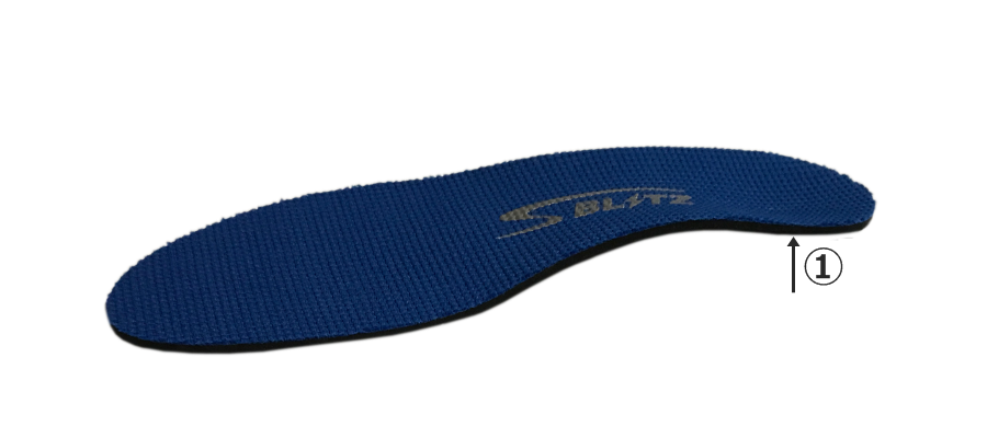 インソールFoot-Kベーシック綿ブルー