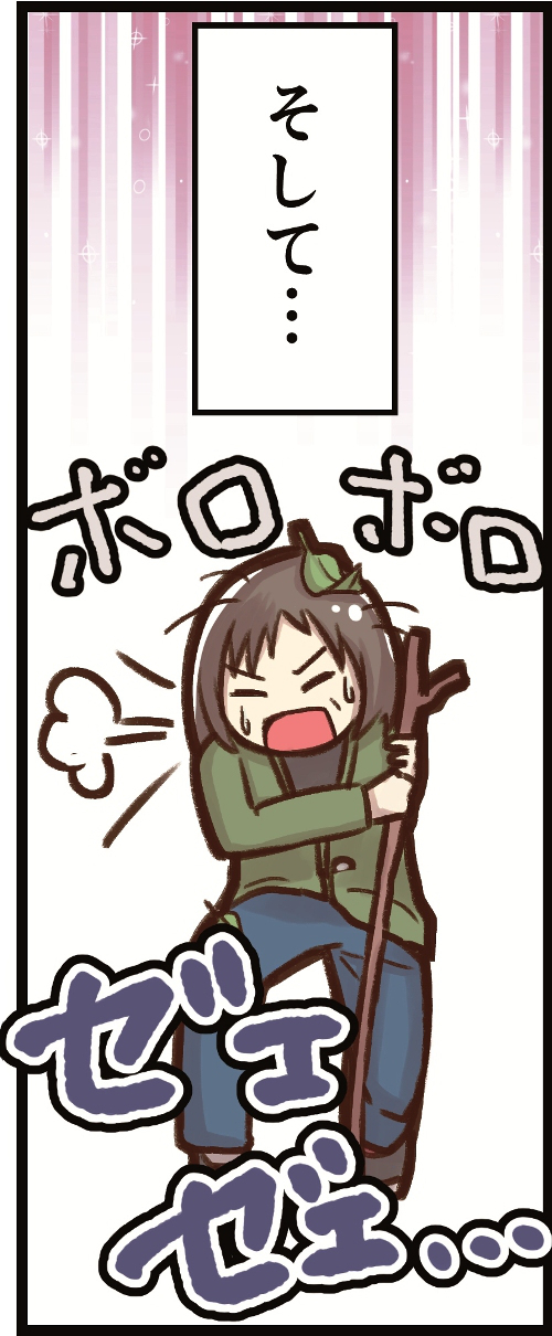 そして。(ボロボロ)